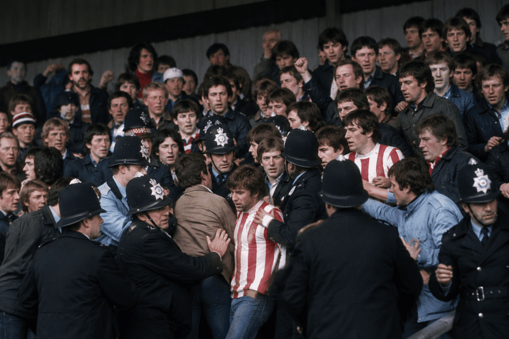 West Brom vs Stoke 1977: When 50 Stoke Lads Invaded the Brummie Road stoke in brummie road reconstructed image 1977