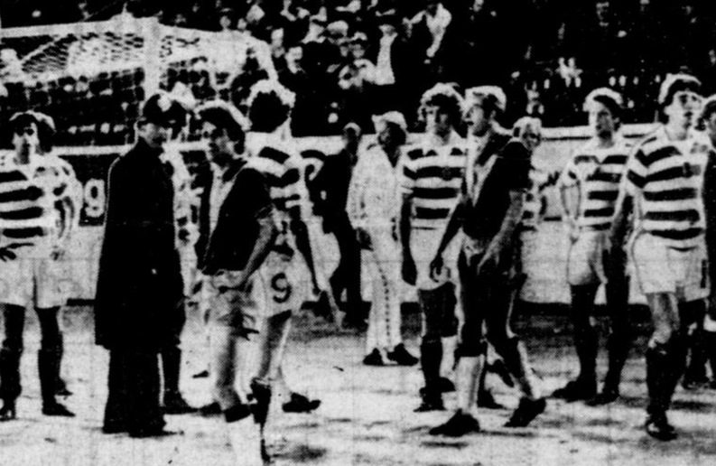 Burnley vs Celtic 1978: The Night Turf Moor Descended Into Chaos burnley v celtic 1978 players on pitch