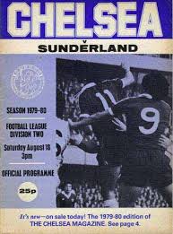 chelsea v sunderland 1979 programme