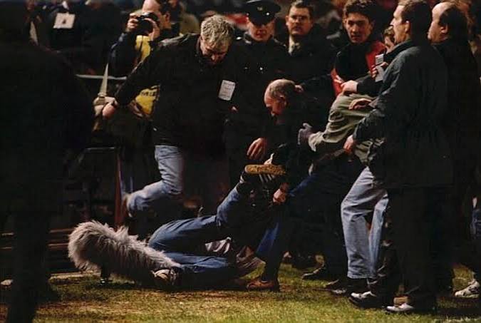 The Lansdowne Road Riot: Why England v Ireland 1995 Was Abandoned england fans kicking off ireland 1995