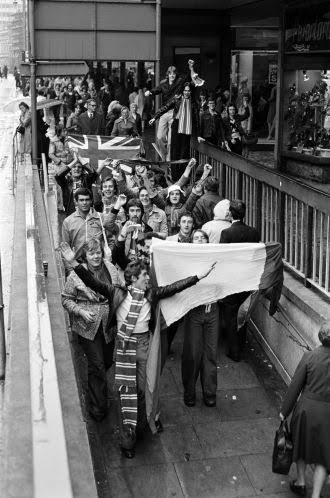 When Rangers Took Over Villa Park (1976) rangers fans in birmingham 1976