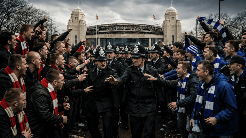 Sheffield Derby at Wembley 1993: A Day of Tragedy Sheffield Wednesday and Sheffield United supporters at Wembley during the 1993 FA Cup semi-final.