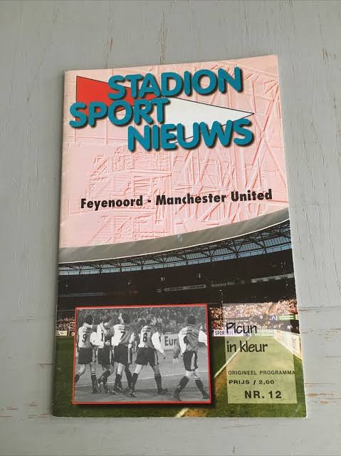 feyenoord v man united 1997 programme